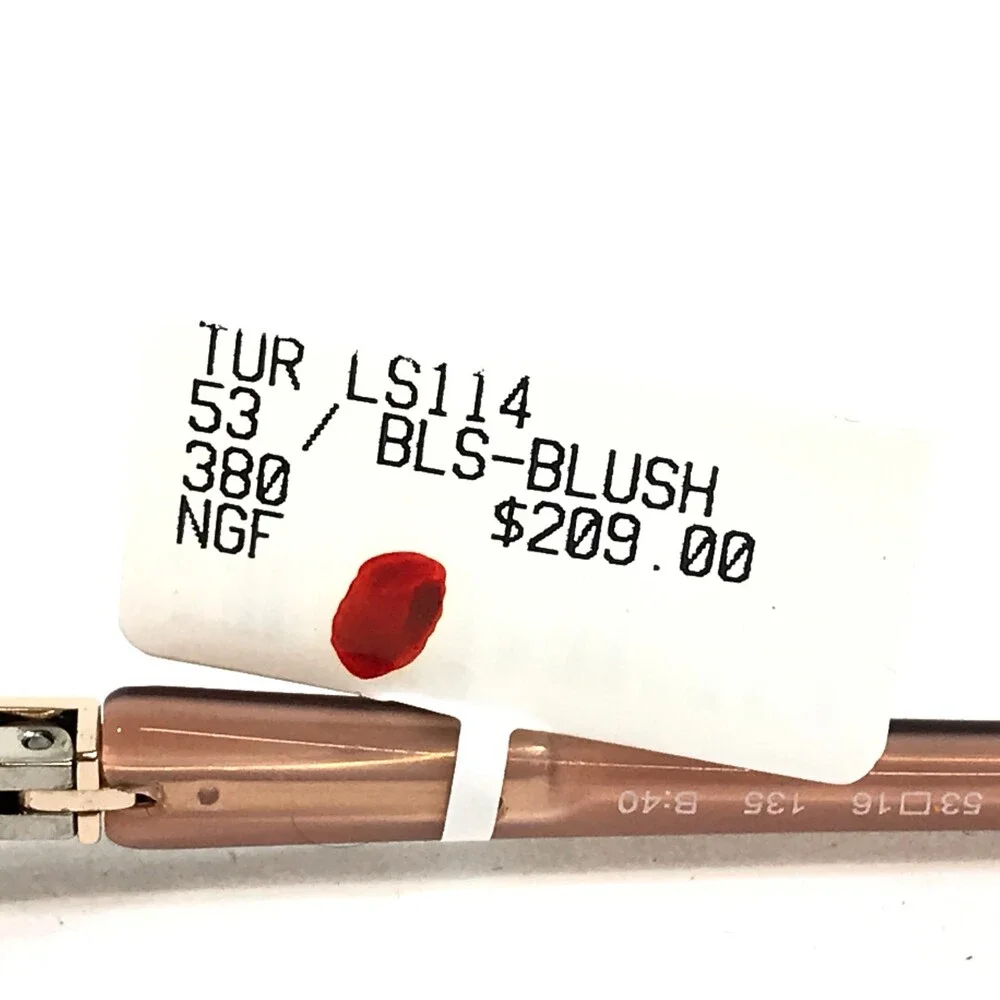 Tura by Lara Spencer Eyeglasses Frames LS114 BLS Blush Pink Brown Horn 53-16-135